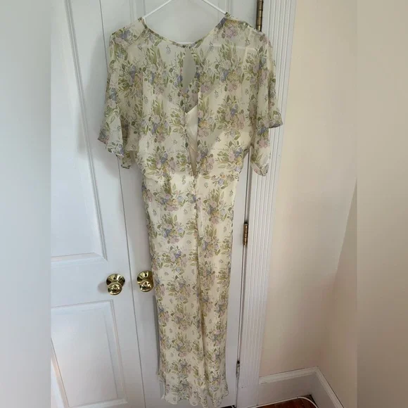 ASTR the label floral spring maxi dress flutter sleeve - Picture 7 of 7